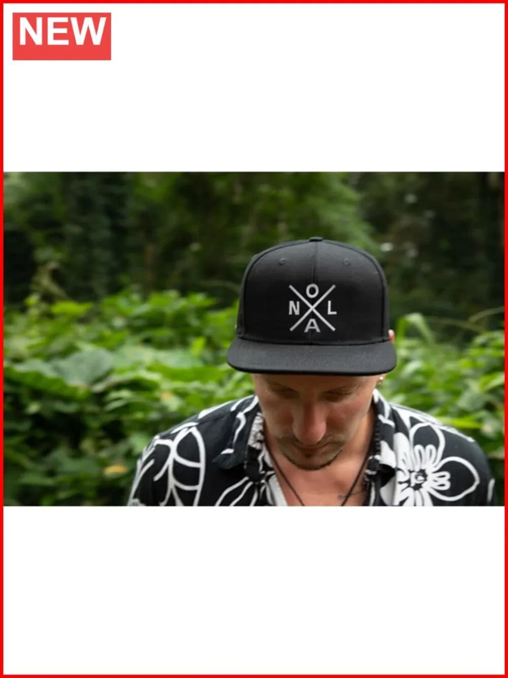 NOLA Snapback Trucker Baseball Cap Embroidered Cross Adjustable Cotton Blend